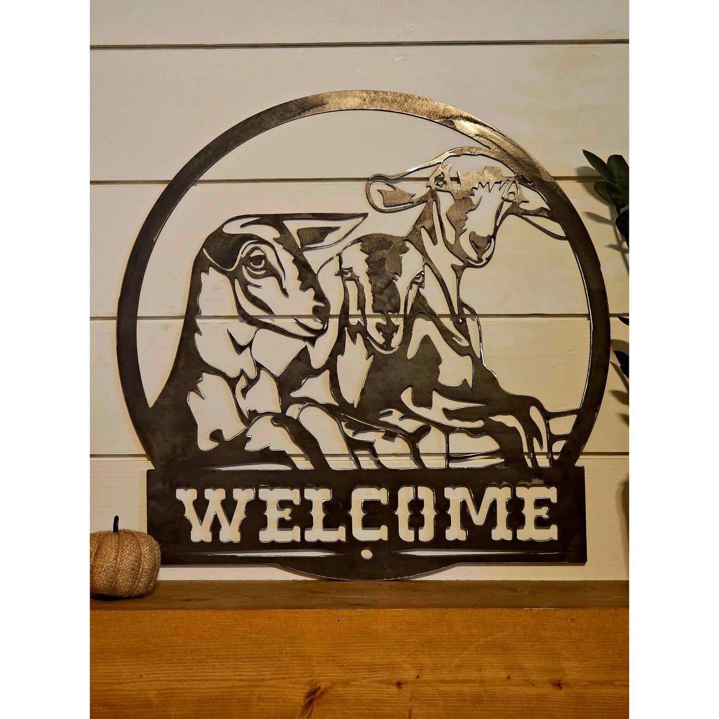 Goat Welcome Sign