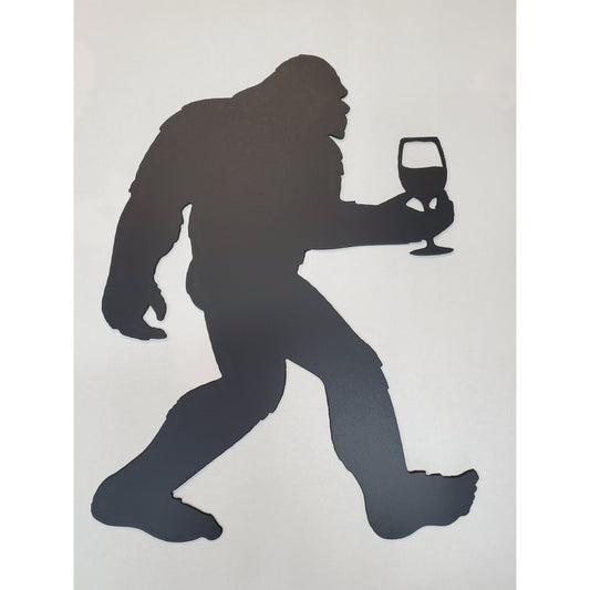 Bigfoot with Wine Glass